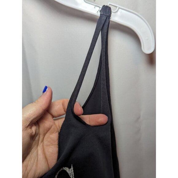 Miss Me Raw Edge Black Tank Women's Size Medium Oversized - Picture 6 of 13